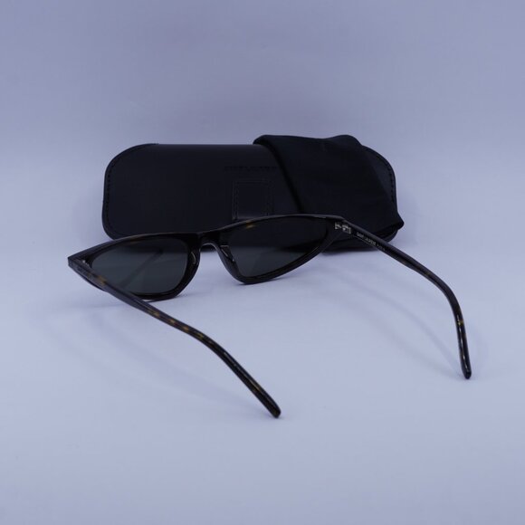 Saint Laurent SL703 002 Cat Eye Sunglasses - Dark Havana/Grey - Picture 4 of 10
